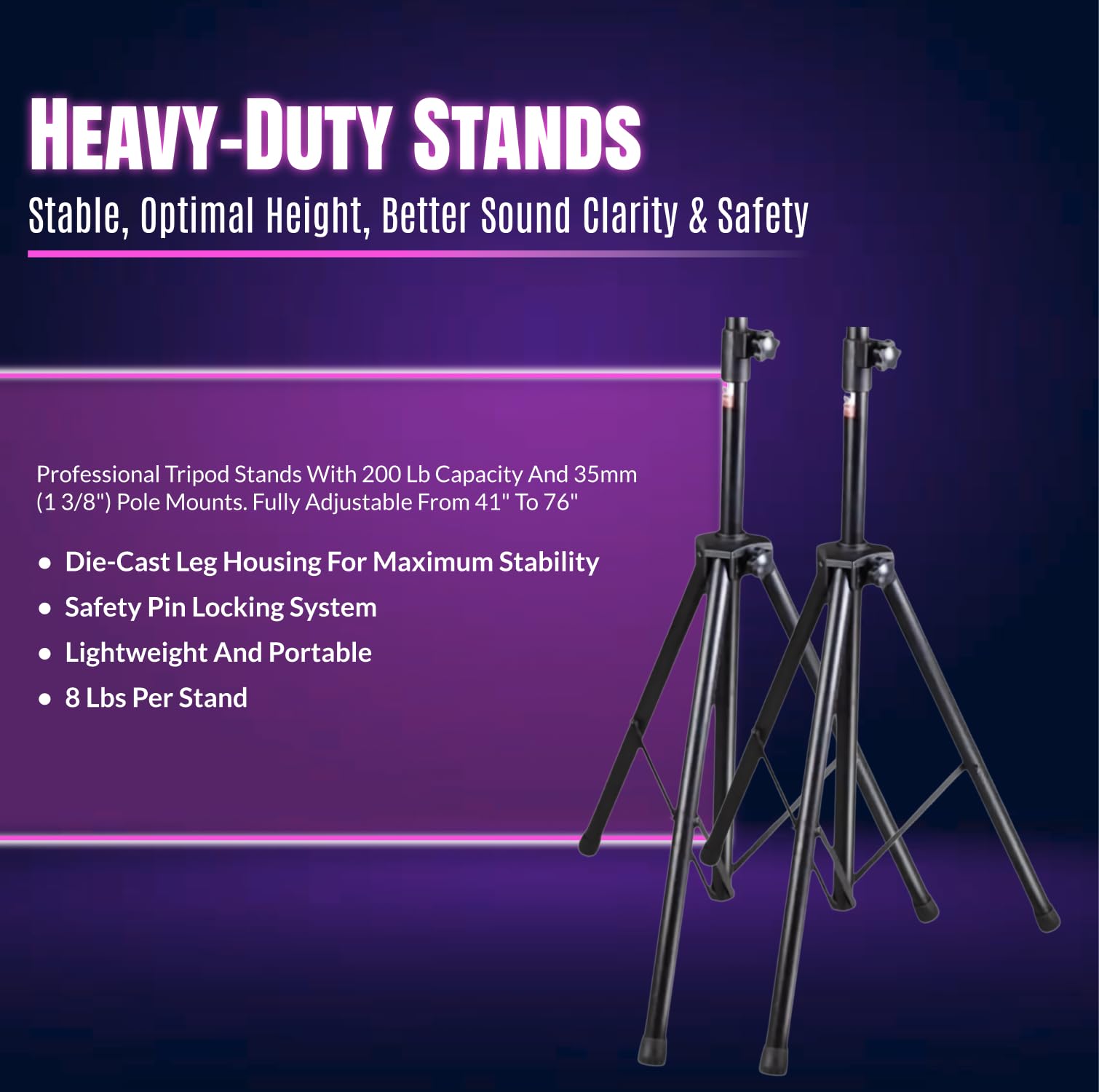 MUSYSIC Portable PA System with 2000W Amp & Wireless UHF Microphone System. 6 Ch Audio Mixer with Multiple Inputs. pa system with wireless microphone and speakers, Complete w/Stands - 10" Speaker 800W