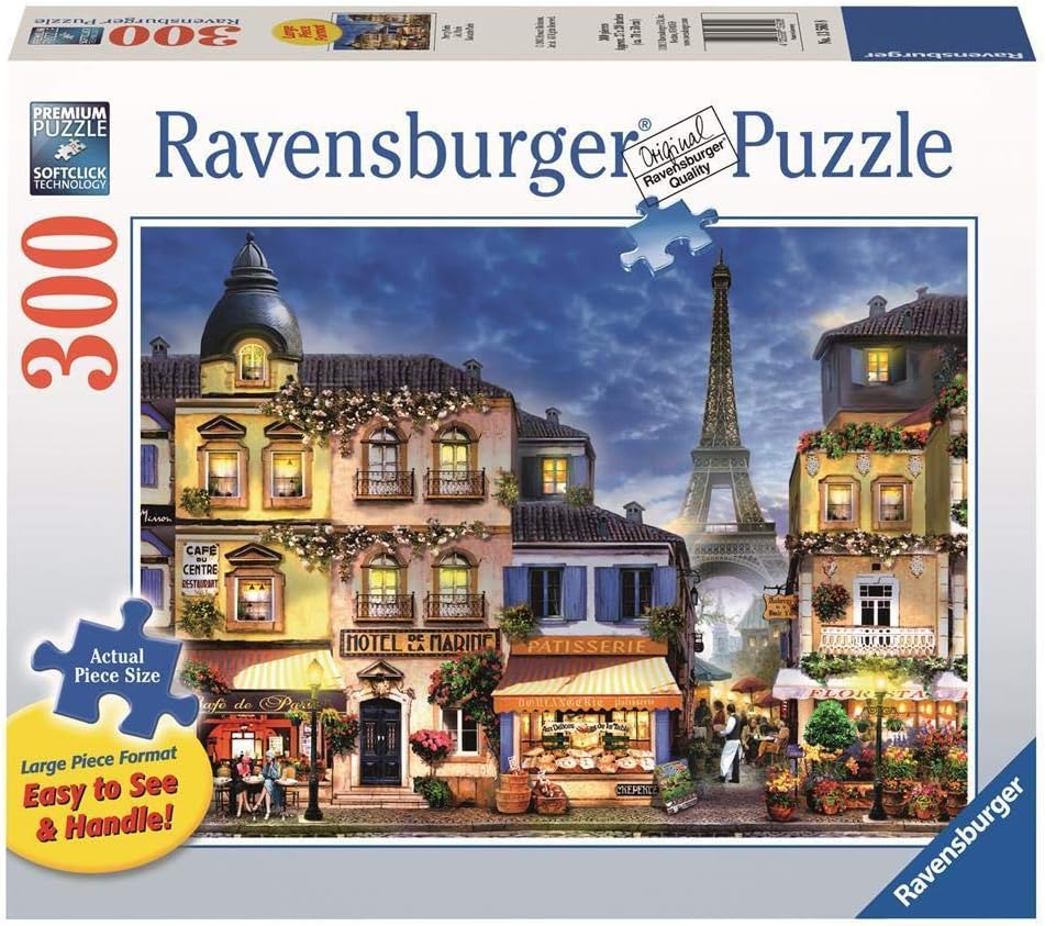 Ravensburger Pretty Paris Large Format 300 Piece Jigsaw Puzzle for Adults – Every Piece is Unique, Softclick Technology Means Pieces Fit Together Perfectly