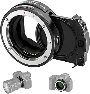 NEEWER EF to EOS R Mount Adapter with Drop in Variable ND Filter ND3-ND500, Autofocus Lens Converter Ring Compatible with Canon EF/EF-S Lens to EOS R EOS RP EOS R5 EOS R6 EOS R3 EOS C70 R5C R7 R10