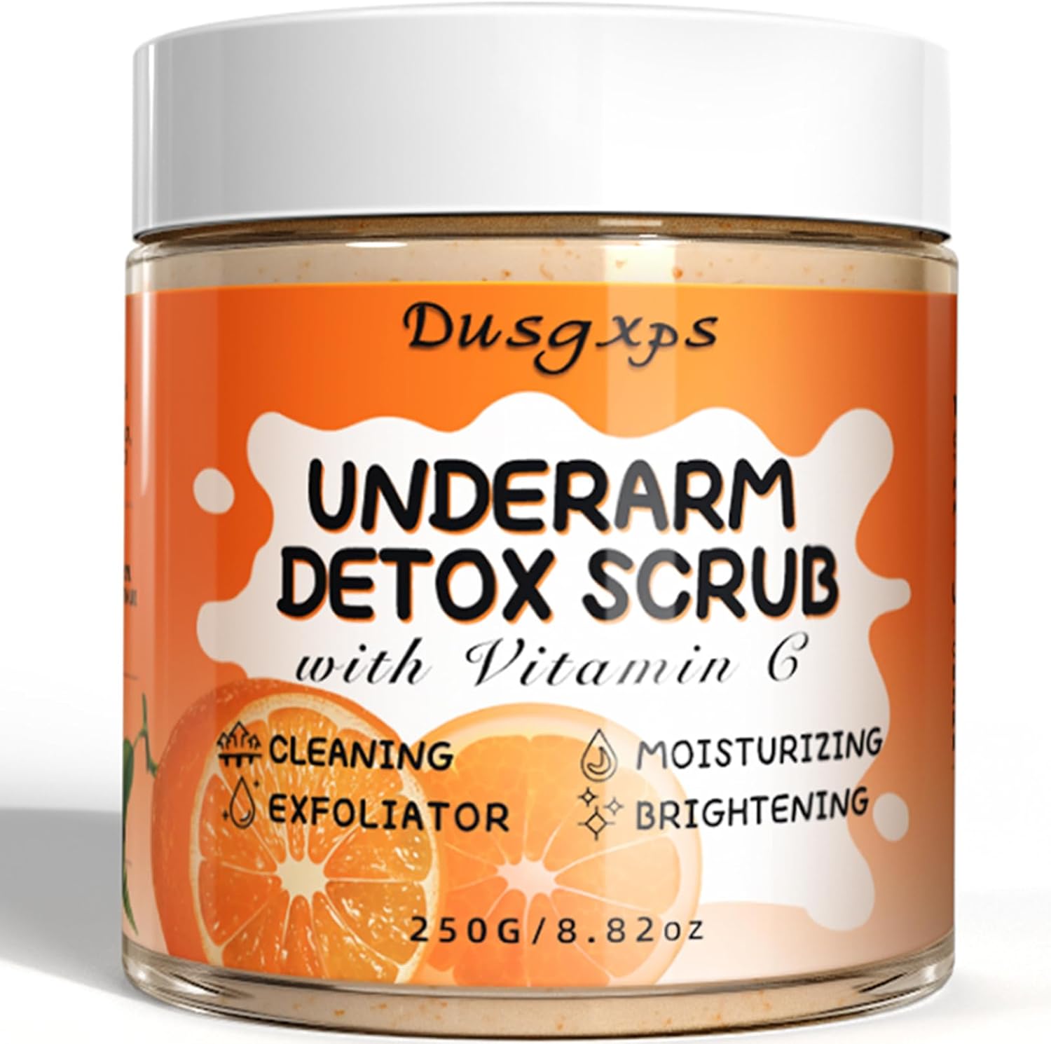 Vitamin C Underarm Detox Scrub,Armpit Scrub and Body Scrub for Deeply Cleanses, Moisturizer and Exfoliator, Body Exfoliating Scrub for Men and Women for Whole Body