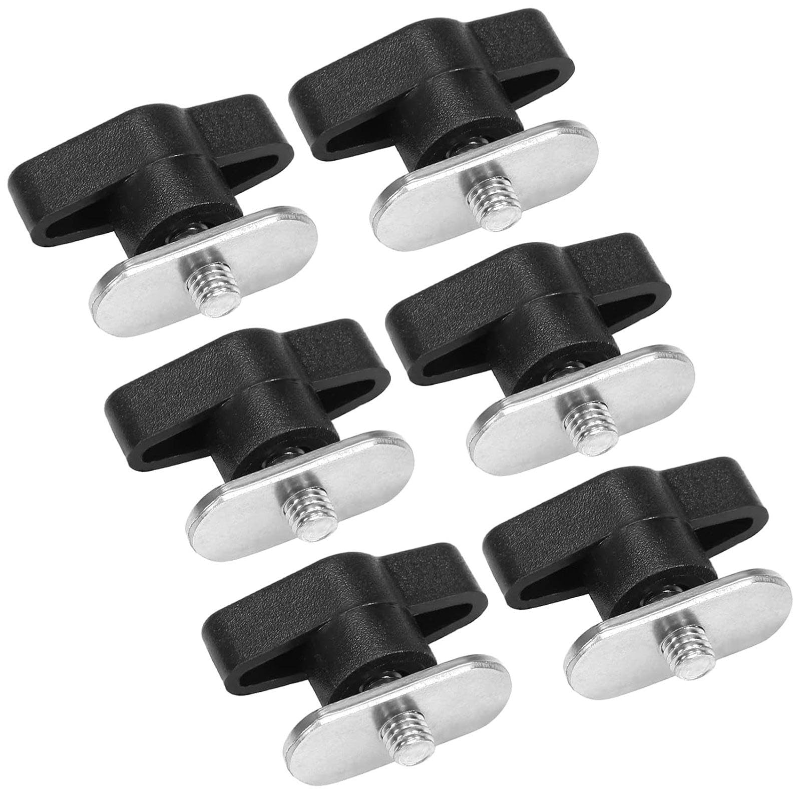 KAIXINXIN 6Pcs Kayak Screws Nut Hardware Boats Screw Mounting Nut Stainless Steel Canoes Screws with Nut Easily to Install