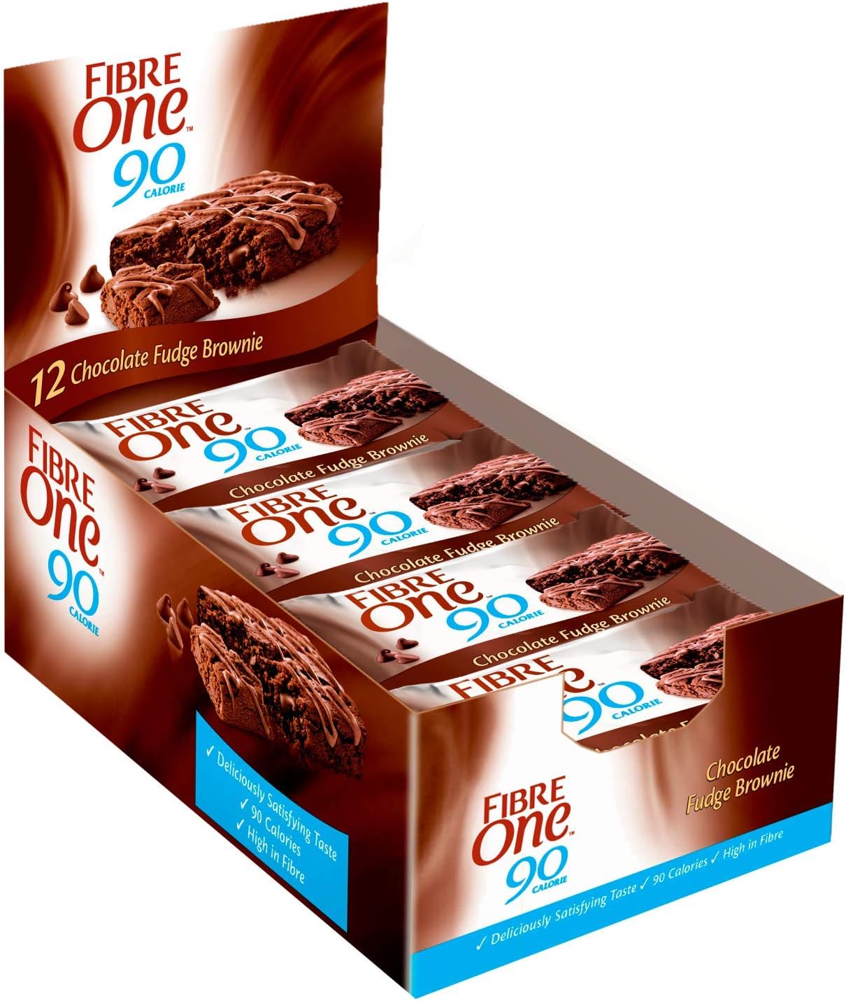 Fibre One 90 Calorie Chocolate Fudge High Fibre Brownies 12x24 g