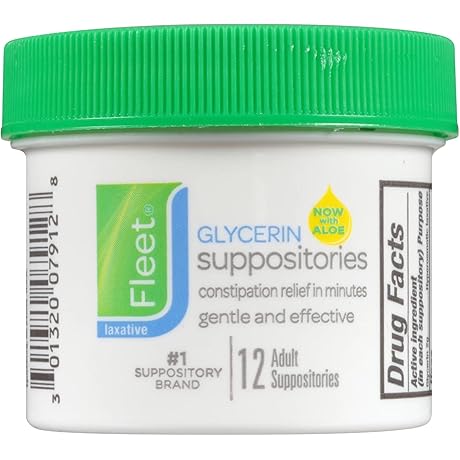 Fleet Liquid Glycerin Suppositories, Pack of 24