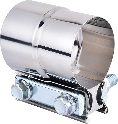 Abrazadera de acero inoxidable para la banda de escape con 1 bloque