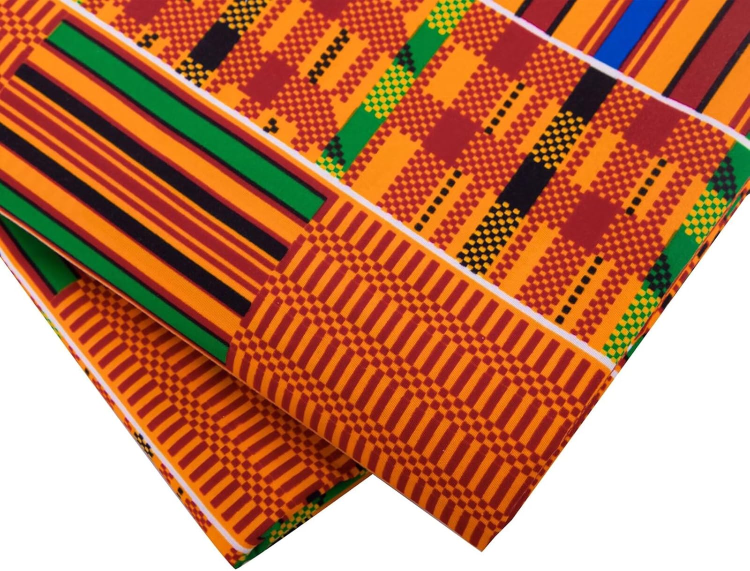 BintaRealWax 6 Yards African Fabric Ankara Wax Print Kente Fabric Batik for Sewing Party Dress Dashiki