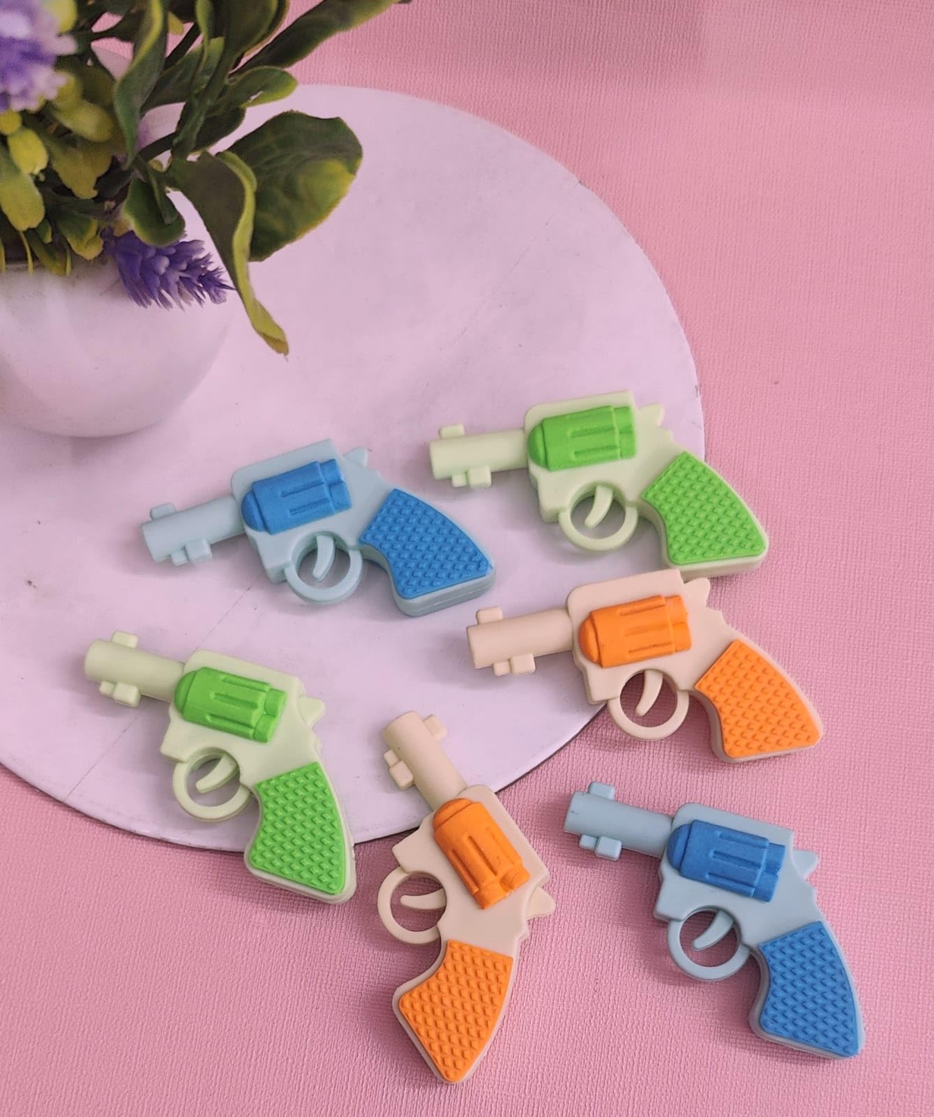 AMANVANI Stationery Items Multicolour Gun Eraser for Kids Pack of 20 Piece Stylish Pencil Eraser Set for Boys Girls Return Gift Educatonal Toys Rubber Set Multi and Unique Design Stationary Items (B0C7HLW734) Amazon Price History, Amazon Price Tracker