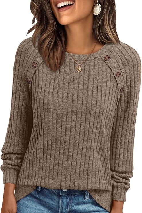 AUTOMET Womens Long Sleeve T Shirts Casual Tunic Work Tops Spring Plus Size Sweaters Date Night Outfit 2026 Dressy Blouse