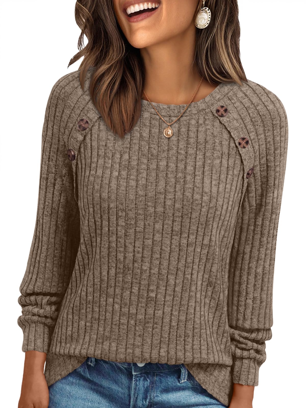 AUTOMET Womens Long Sleeve T Shirts Casual Tunic Work Tops Spring Plus Size Sweaters Date Night Outfit 2026 Dressy Blouse