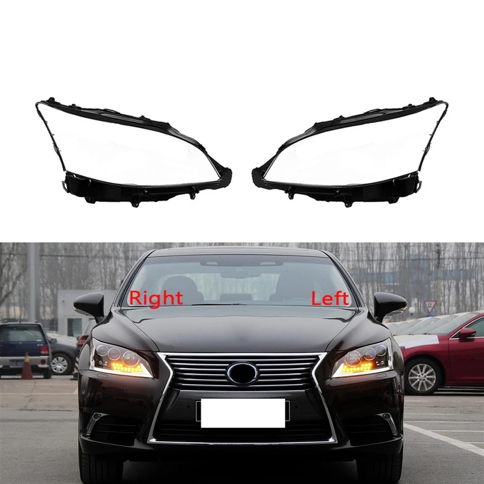 Amazon | 車のヘッドライトレンズカバー レクサス LS460 LS600HL 2013