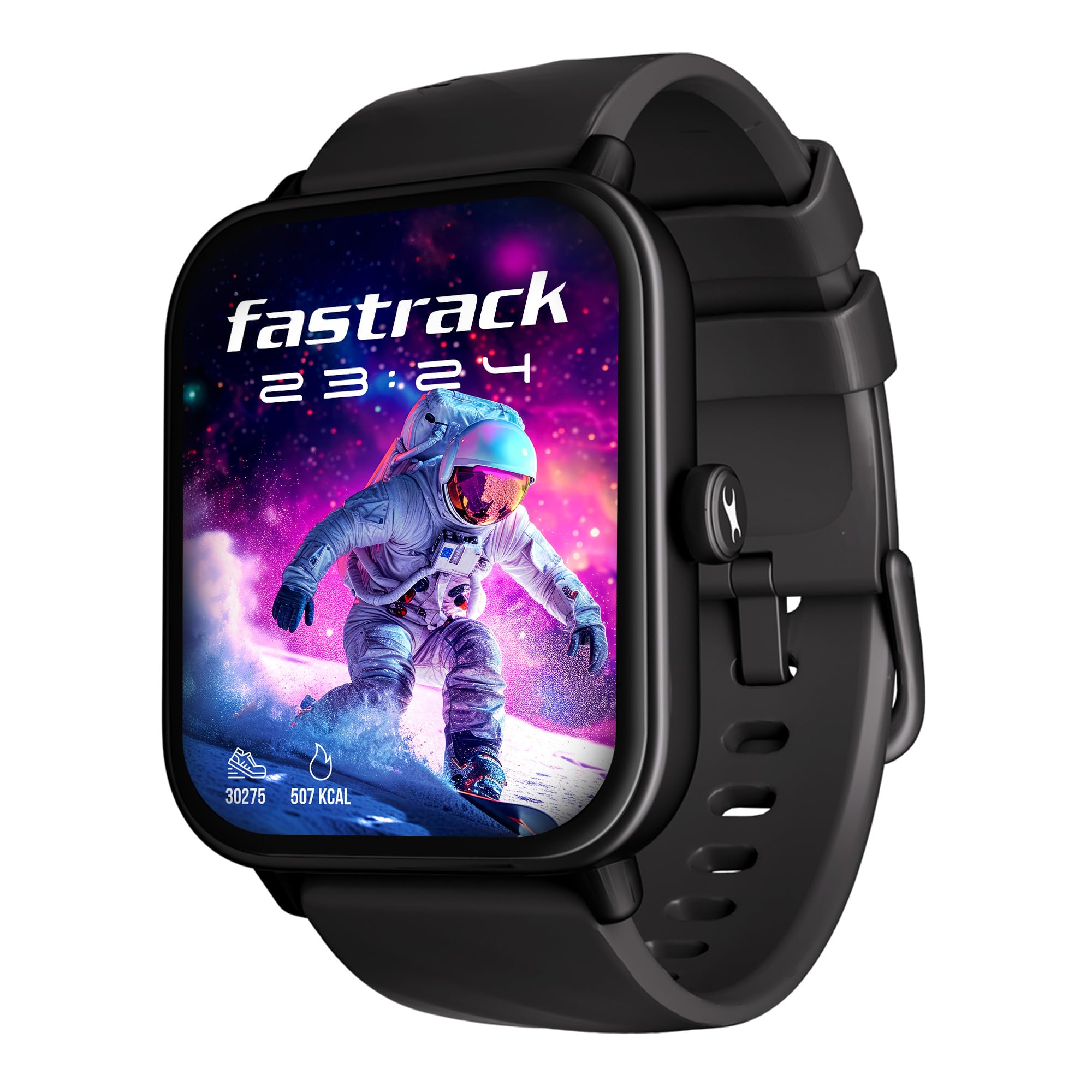 FastrackFastrack Limitless Glide X 1.83" Smart Watch with Ultra UV HD Display, SpO2, Heart Rate & Sleep Tracking, Bluetooth Calling, 100+ Sports Modes, 5-Day Battery, Smartwatch for Men & Women (Black)
