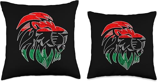 Miniatura 3 de Pan African UNIA Flag Lion Afro-American Black History - Almohada de 18 x 18 pulgadas, multicolor