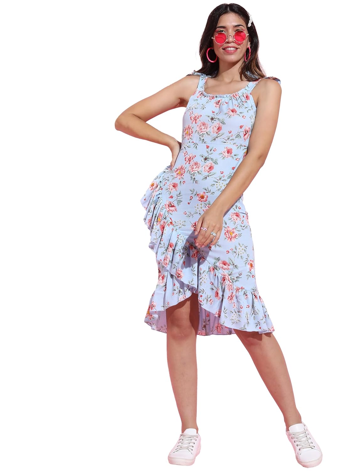Tokyo Talkies Women's Sleeveless Square Neck Printed Dresses | Stylish Dresses | Casual Dresses - Review, Price and Buying Guide