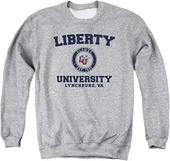 Liberty University Official Circle Logo Unisex Adult Crewneck Sweatshirt