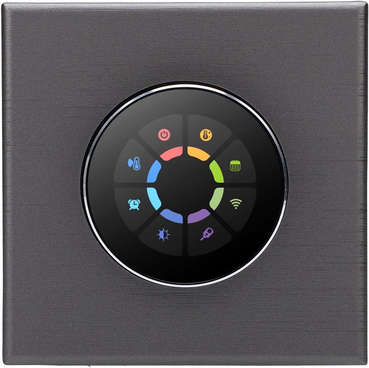 Smart Knob Thermostat, Touch Screen Capacitive Control, Digital Climate Management for Home Heating Systems, Supports 41 to 95 Fahrenheit and WiFi Connection