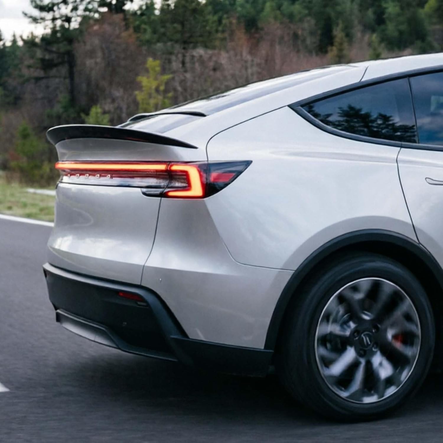 2025 2026 Tesla Model Y Juniper Rear Spoiler Wing, Rear Trunk Lip Spoiler Sporty Appearance (Matte Black)