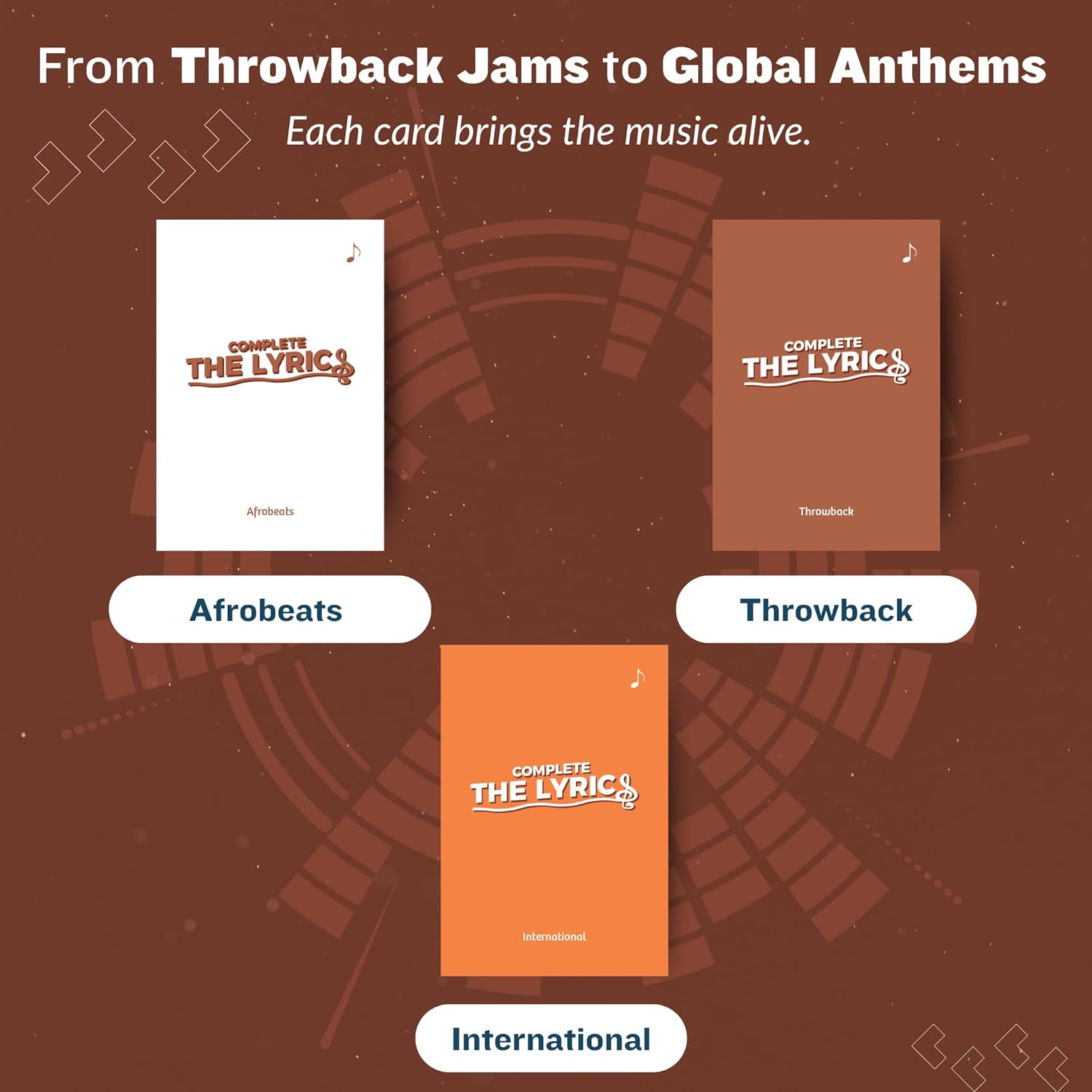 Kulture Games Complete the Lyrics: Afrobeats, Nigerian Throwbacks & International Hits – Party Game for Adults, Teens & Families