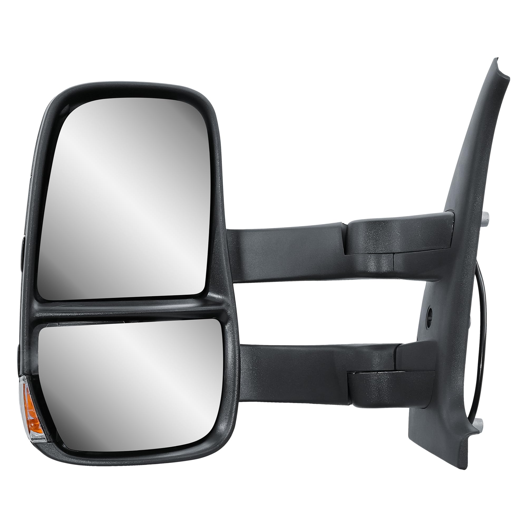 Espejo retrovisor exterior manual de brazo largo izquierdo no calefactable con intermitentes para camiones diarios IVECO 2006–2013