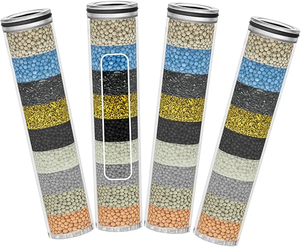 KUETERYUN Shower Filter compatible with MakeFit SSJ781/DSSJ781/ DSSJ781-01& HOPOPRO HSF-002 Shower Head Filter Replacement (15 Stage Filters),for Hard Water - Filters Chlorine -4 Pack