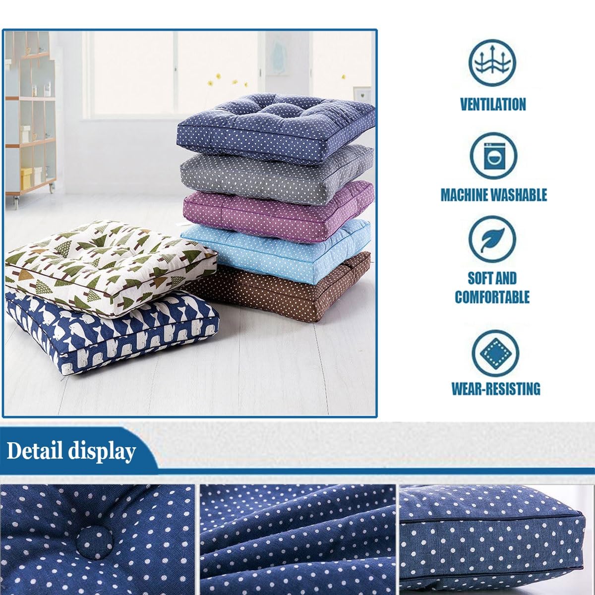 Cuscino per sedia West Diam. 40x4 Grezzo
