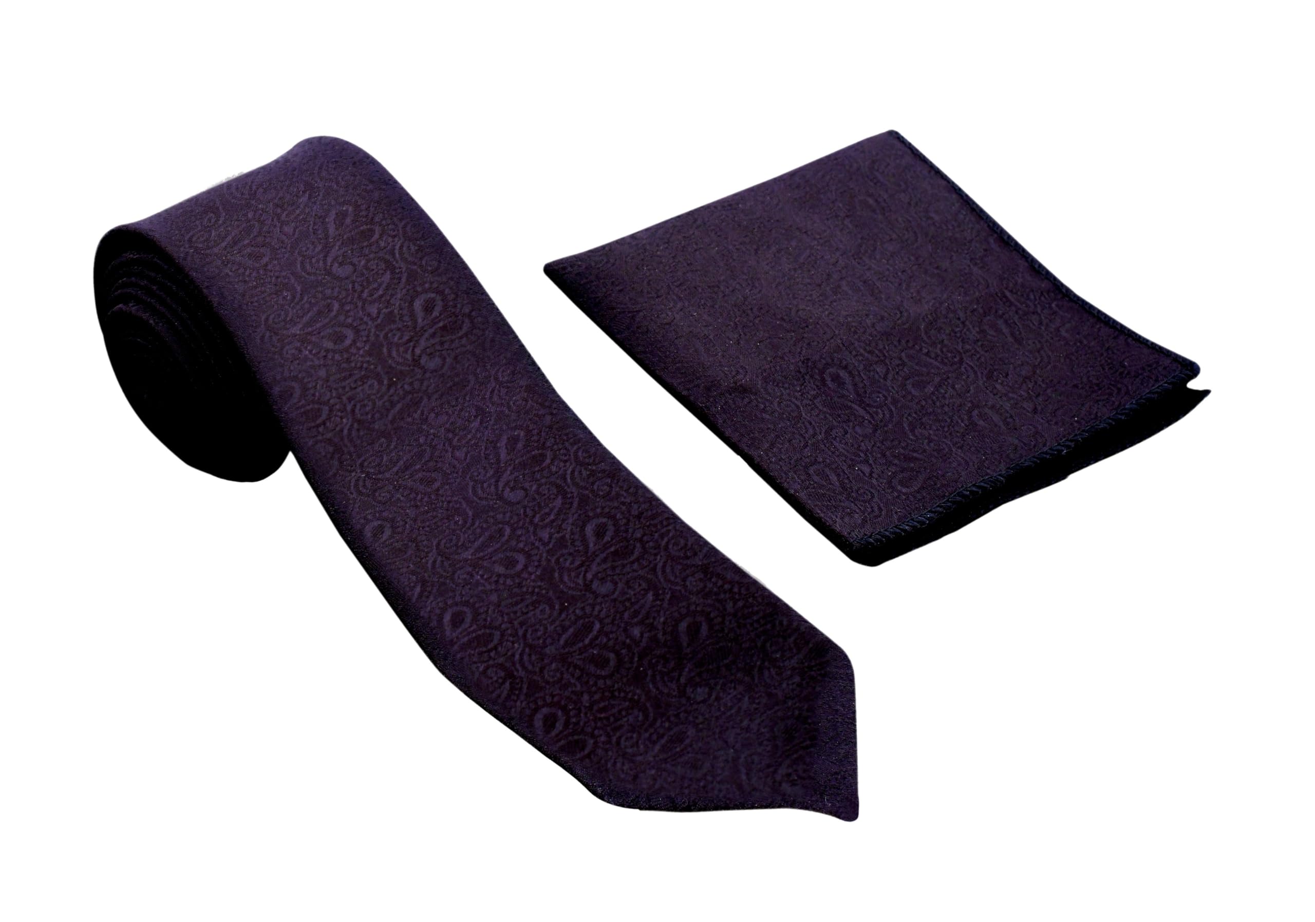fashmade “where fashion is made” Men’s Formal Tie and Pocket Square Set – 2.75 Inch Microfiber Tie with Matching Handkerchief-picture-45