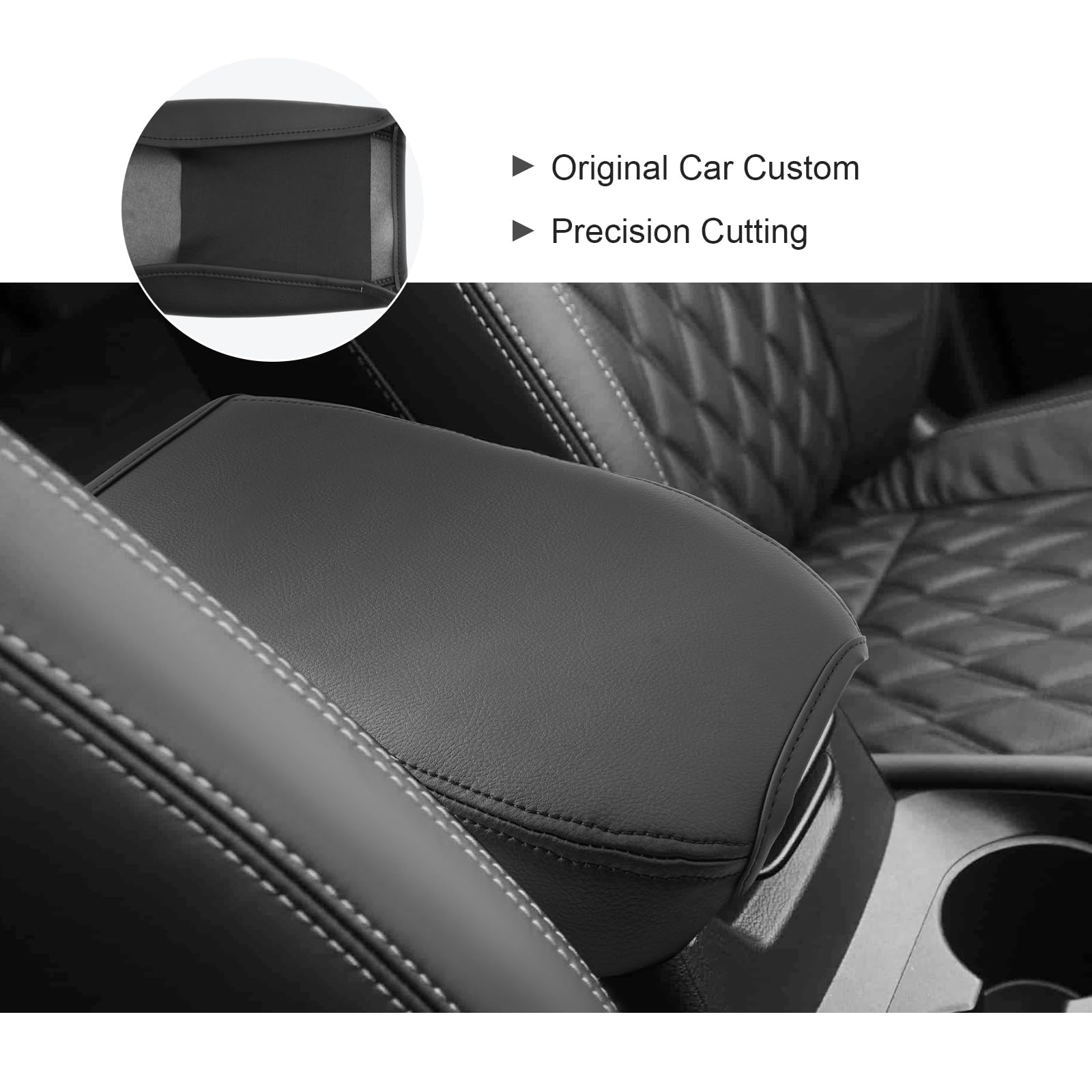 BIXUAN Compatibile con Nissan Qashqai e-POWER J12 2021 2022 2023 2024 2025 Bracciolo Copertura Braccioli Consolle Centrale Bracciolo Copertura Accessori Interno Protezione Pelle Imbottitura