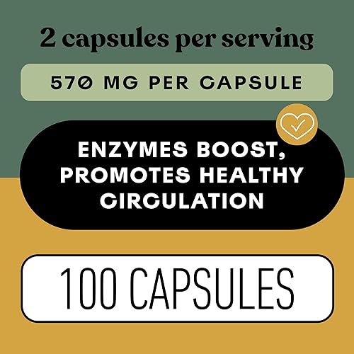 Miniatura 5 de Complete Natural Products Cápsulas Nattokinase – 100 unidades de 570 mg 6000 Fu'S, apoyan la circulación saludable, enzimas natto, sin gluten,