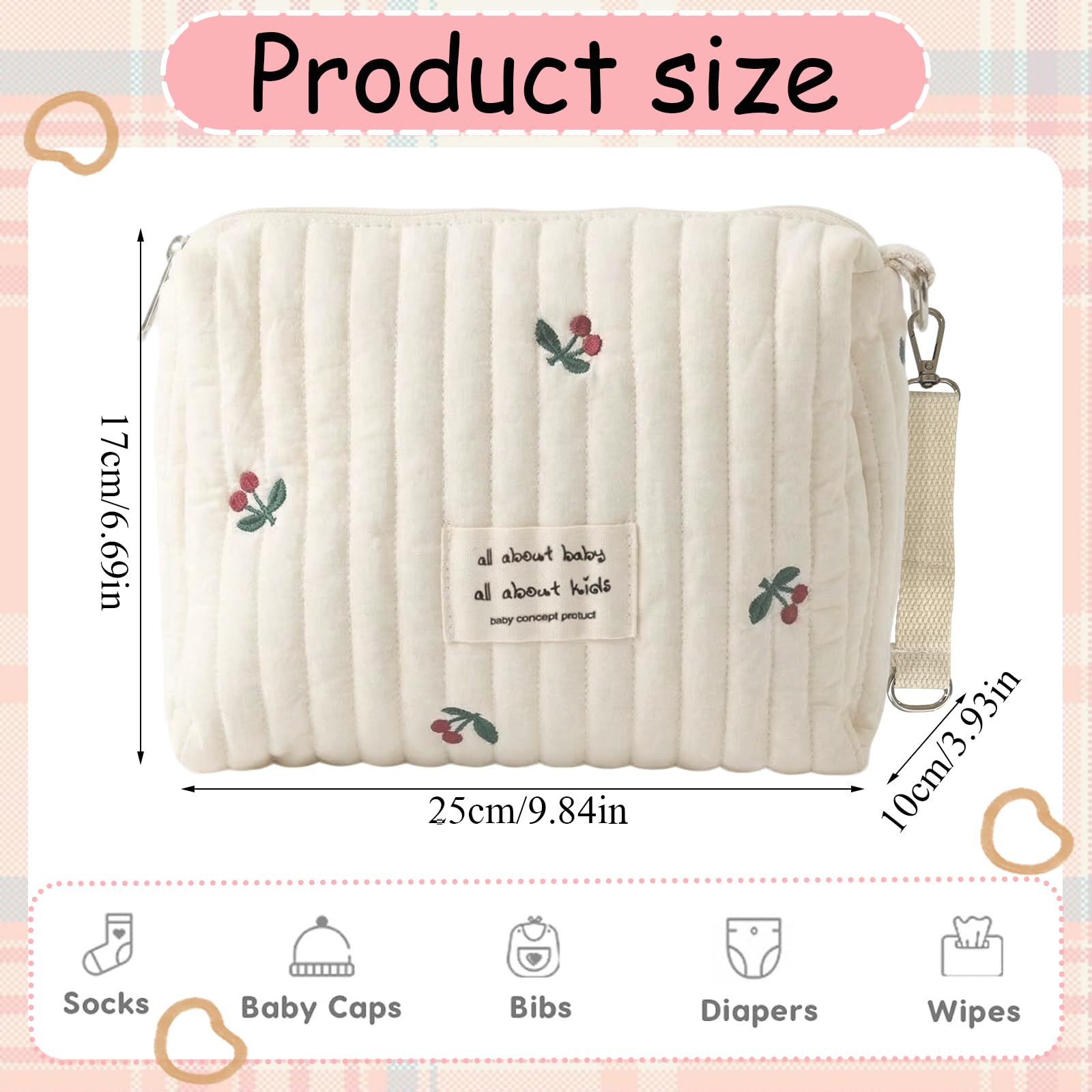 Borsa per Passeggino Portatile e Leggera, Borse Organizer, Borsa Passeggino Viaggio Maternità Universale, Zaino Mamma da Trasportare, Zaino Fasciatoio per Viaggiare Mamma