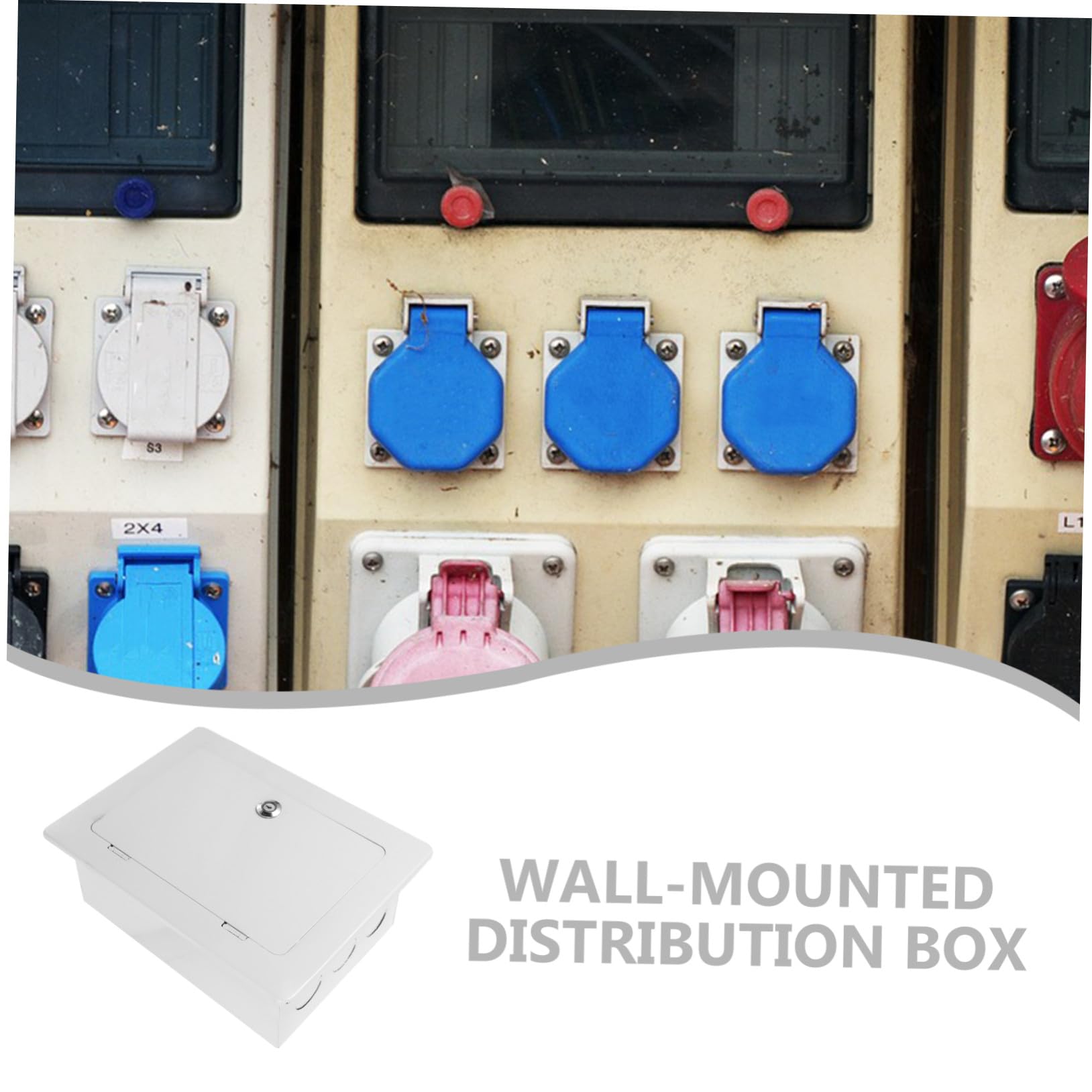 Gatuida Boîte de Jonction Électrique Étanche Protection Électrique Blanche en Acier Laminé à Froid et Couvercle Sécurisé pour Applications Extérieures