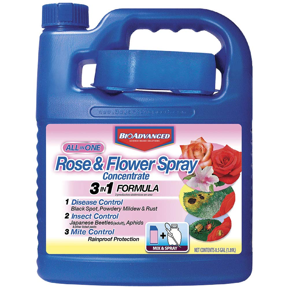 BioAdvanced All-in-One Rose and Flower Spray, Concentrate, 64 oz