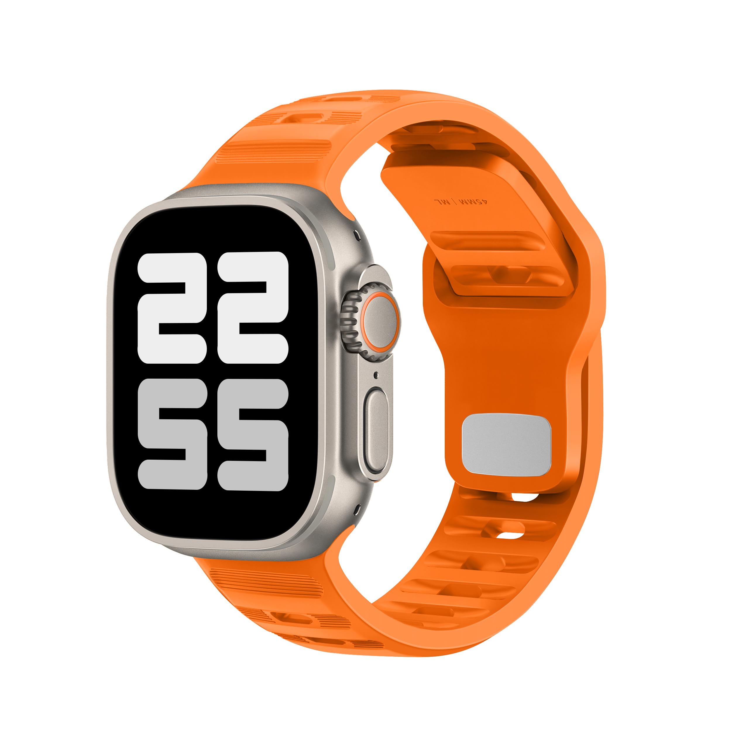 DONEGANI UC1 Cinturino per Apple Watch Ultra 2 49mm, Serie 10 46mm, 9 8 7 45mm 41mm, SE 6 5 4 44mm 40mm, 3 2 1 42mm 38mm Donna Uomo Band Bracciale Sport Silicone, Arancione