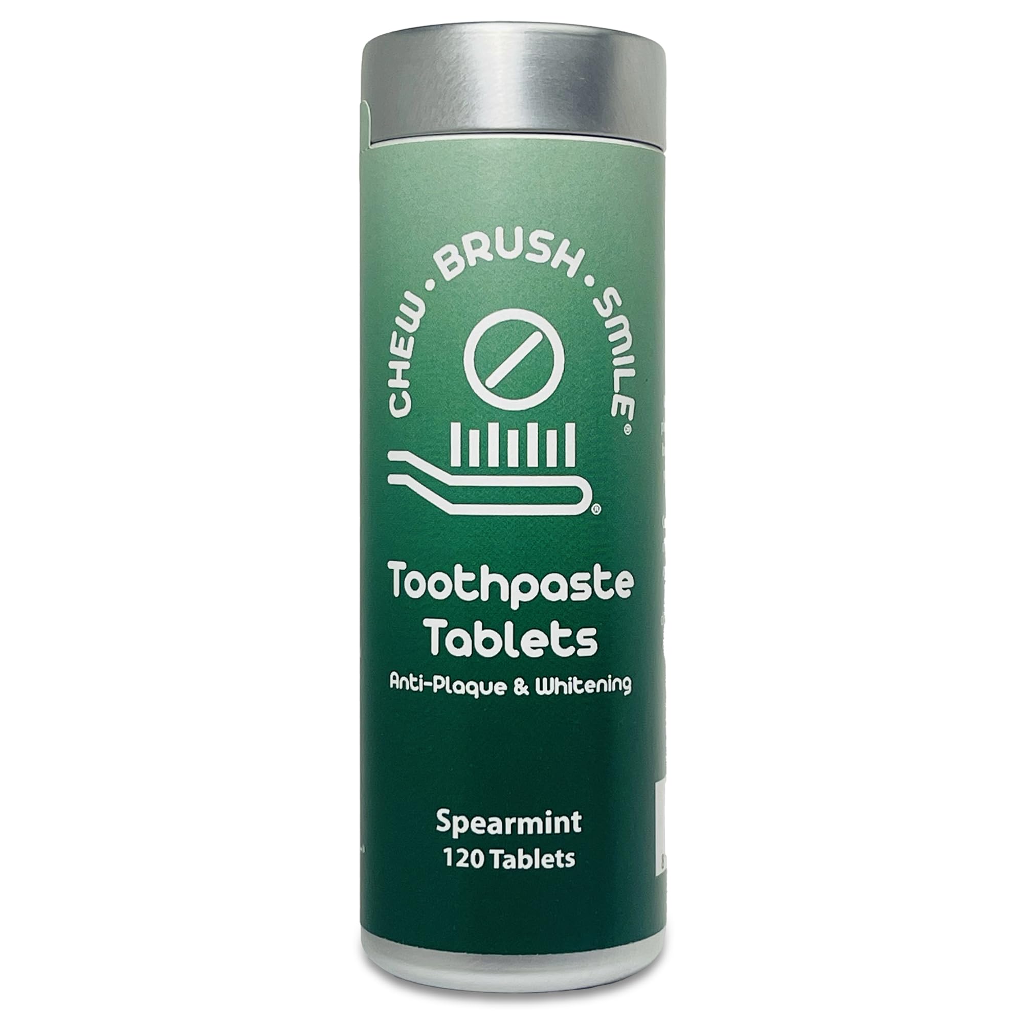 Chew Brush Smile Toothpaste Tablets (Spearmint)