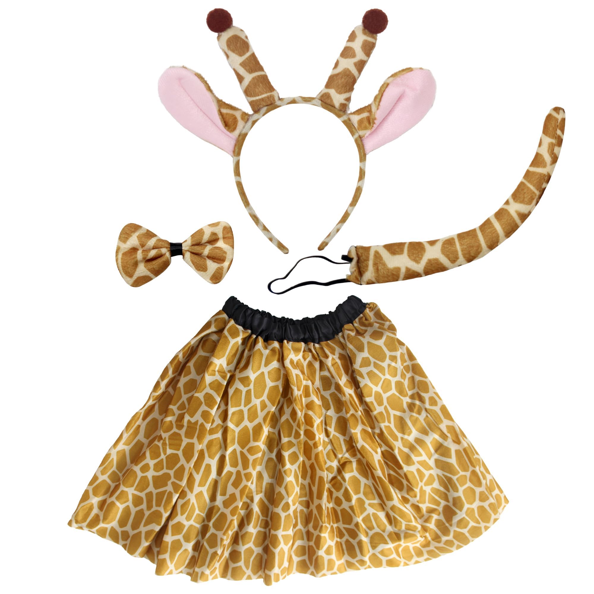 Animal Costume for Women Adult Unisex Costume Tiger, Cow, Zebra or Giraffe Skirt 40 cm with Tulle Printed Carnival, Halloween, Theme Party