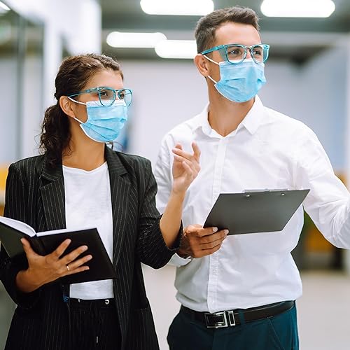 Miniatura 4 de TOREGE Gafas de seguridad para hombres y mujeres, gafas de seguridad transparentes de protección ocular con lentes antivaho Z87, gafas protectoras