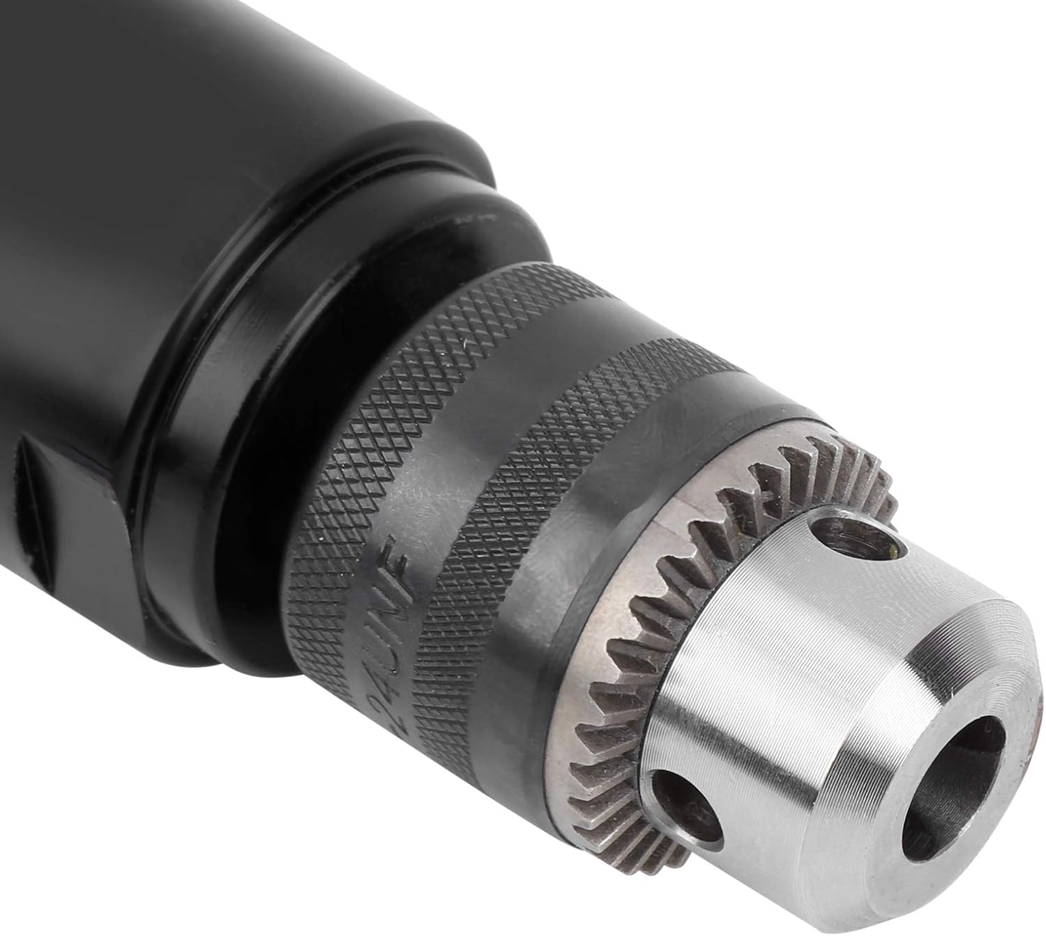Air Drill Right Angle Pneumatic Super Power Tools 3/8in Chuck G1/4in Interface High Performance Industrial Grade Steel Construction for Professional Drilling and Metalworking