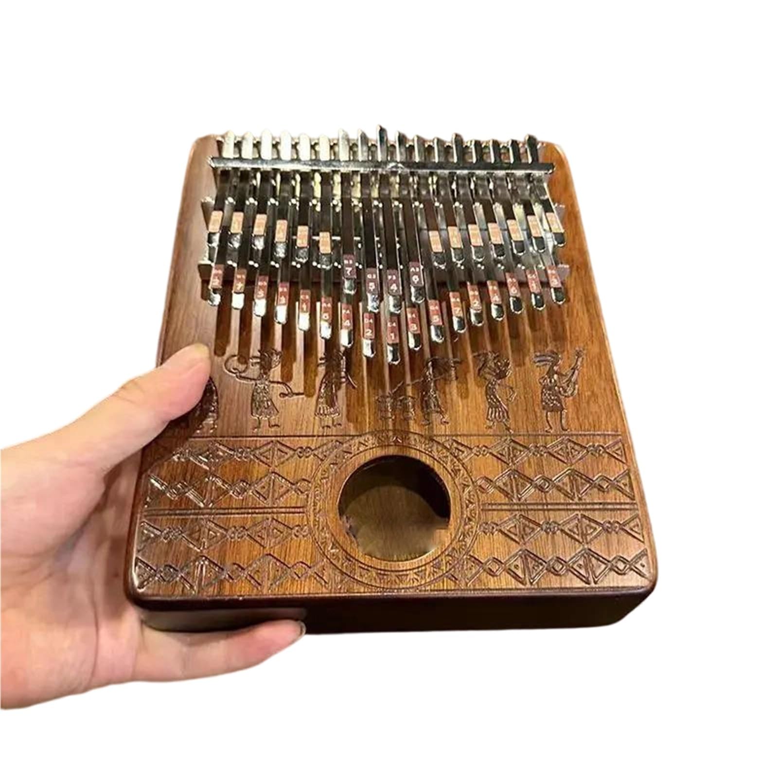 Kalimba Professionale Kalimba Pianoforte A Pollice Portatile Per Principianti Strumento A Tastiera Semplice 17 Note E 34(34 tone)