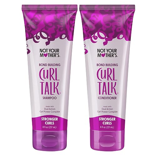 Not Your Mother's Curl Talk Bond Building Shampoo and Conditioner, 2 Pack | 8 fl oz Each - Strengthening Shampoo and Con