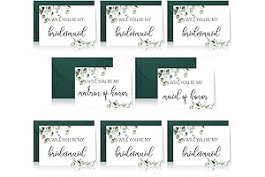 Enchanting Eucalyptus Matron of Honor Proposal Card