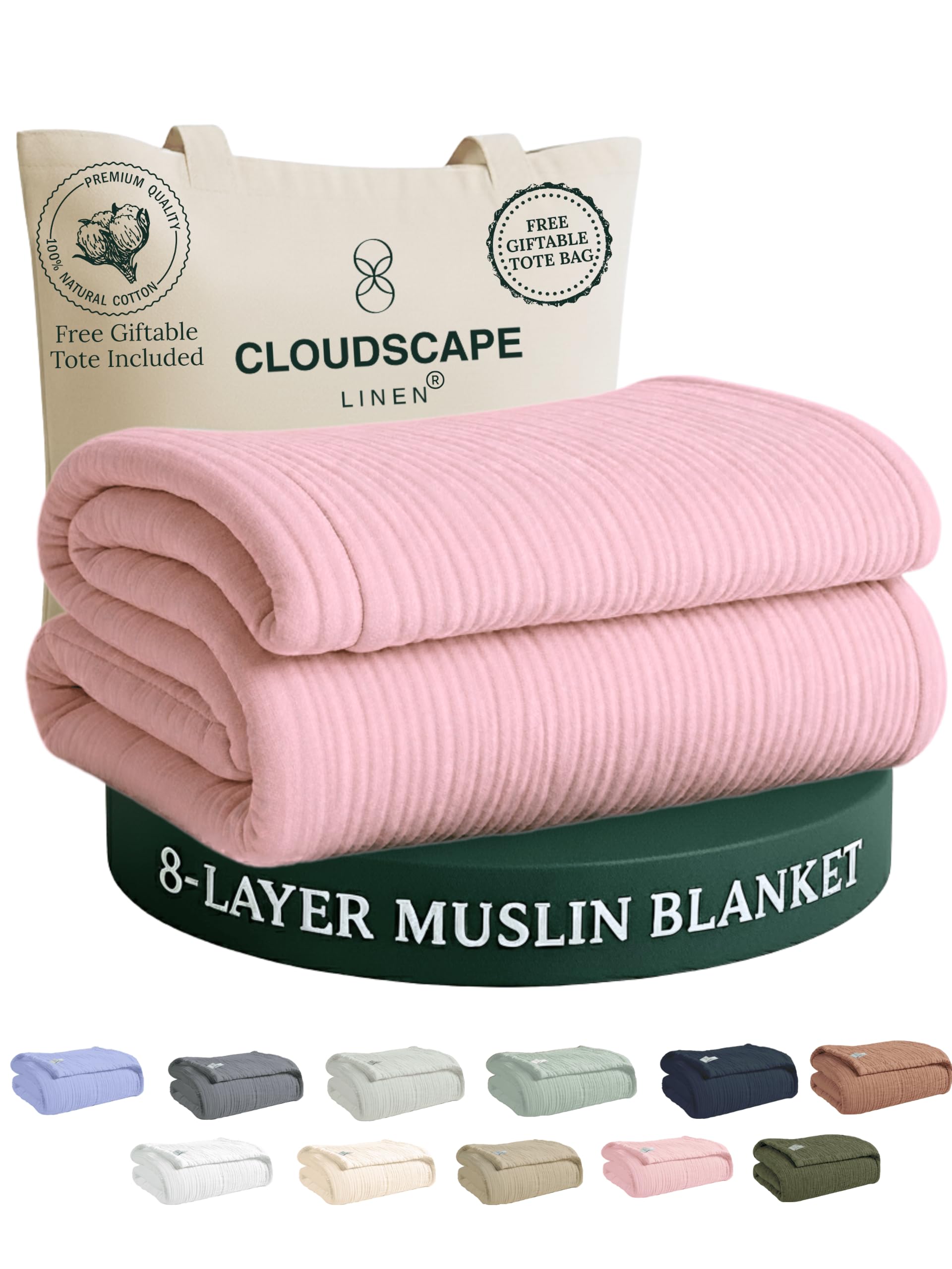 CLOUDSCAPE 8 Layer Muslin Blanket