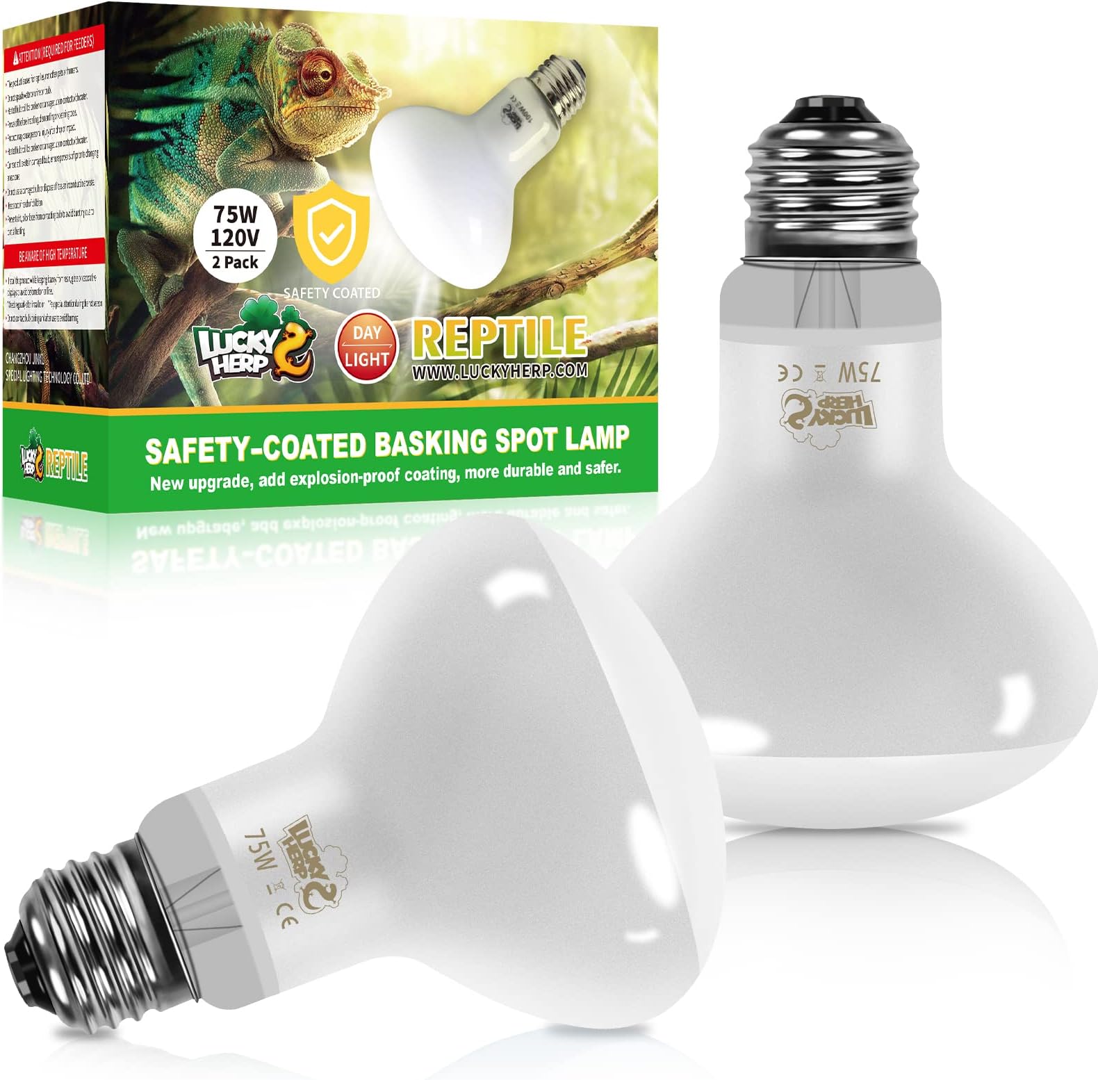 Zoo Med Lamp 50W Epti Basking Spot Lamp Eplacement Bulb 100 Watts