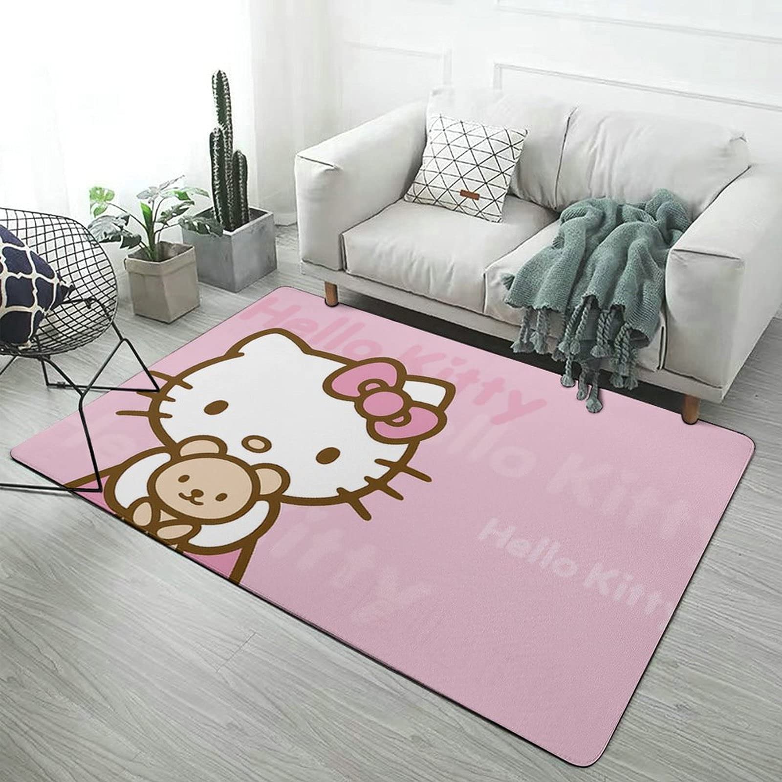 Amazon | ハローキティ カーペットマットラグ 絨毯 ラグマット フロア
