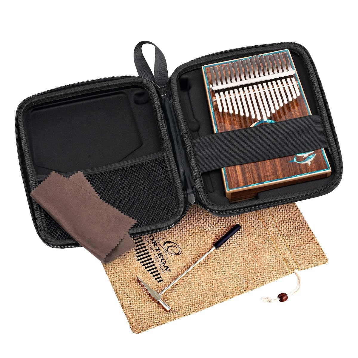 Ortega OKB30TH-BW 30th Anniversary Series Acoustic Kalimba 17 notes