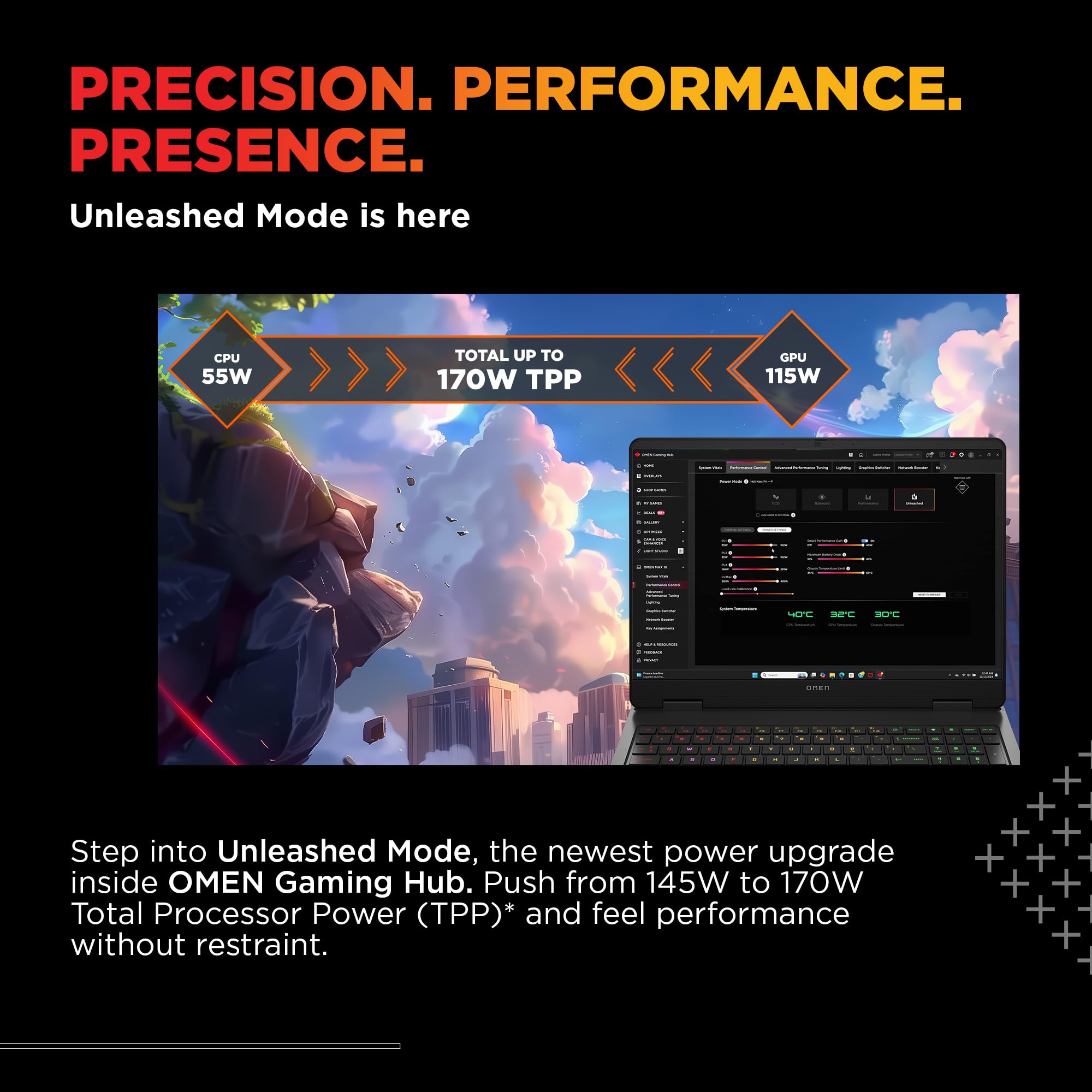 HP Omen 16, Intel Core Ultra 7 255H, 8GB RTX 5050, 24GB DDR5(Upgradeable) 1TB SSD, 2K IPS 165Hz 400 nits, 3ms RT, 16''/40.6cm, Win11, Office24, Black, 2.4kg, am0240tx, Xbox Gamepas* RGB Gaming Laptop — Amazon image 10