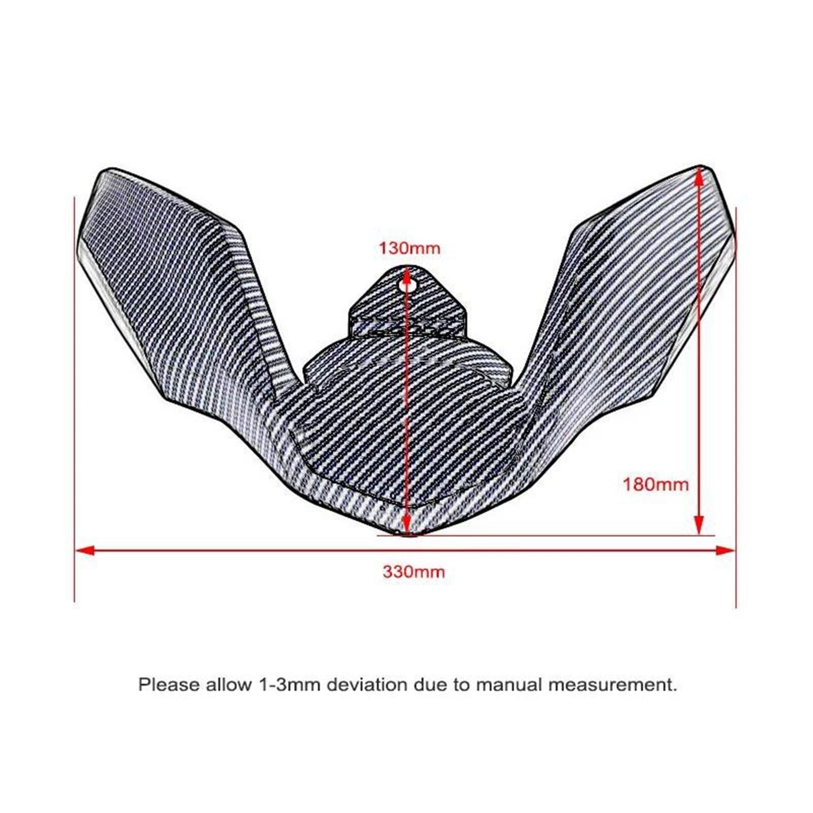 Cubierta Protectora Cubierta Extensora De Carenado De Pico Delantero para Guardabarros Delantero Motocicleta para B&MW R1250GS R1200GS LC R 1200 GS R 1250 GS 2018-2023(Negro)