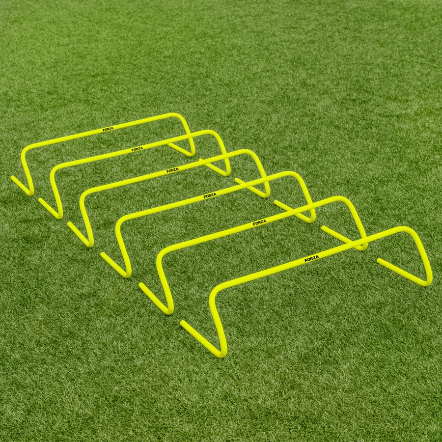 Haies d'entraînement à grande vitesse – Lot de haies d'agilité en plastique incassable, 86,4 cm de large, disponibles en hauteurs de 15,2 cm, 22,9 cm et...