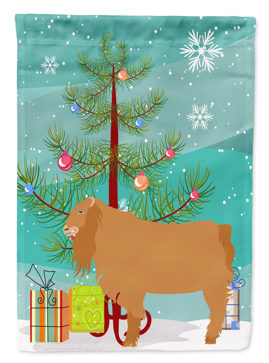 Chèvre Lamancha drapeau de Noël Caroline's Treasures BB9252GF, cadeau idéal pour éleveur