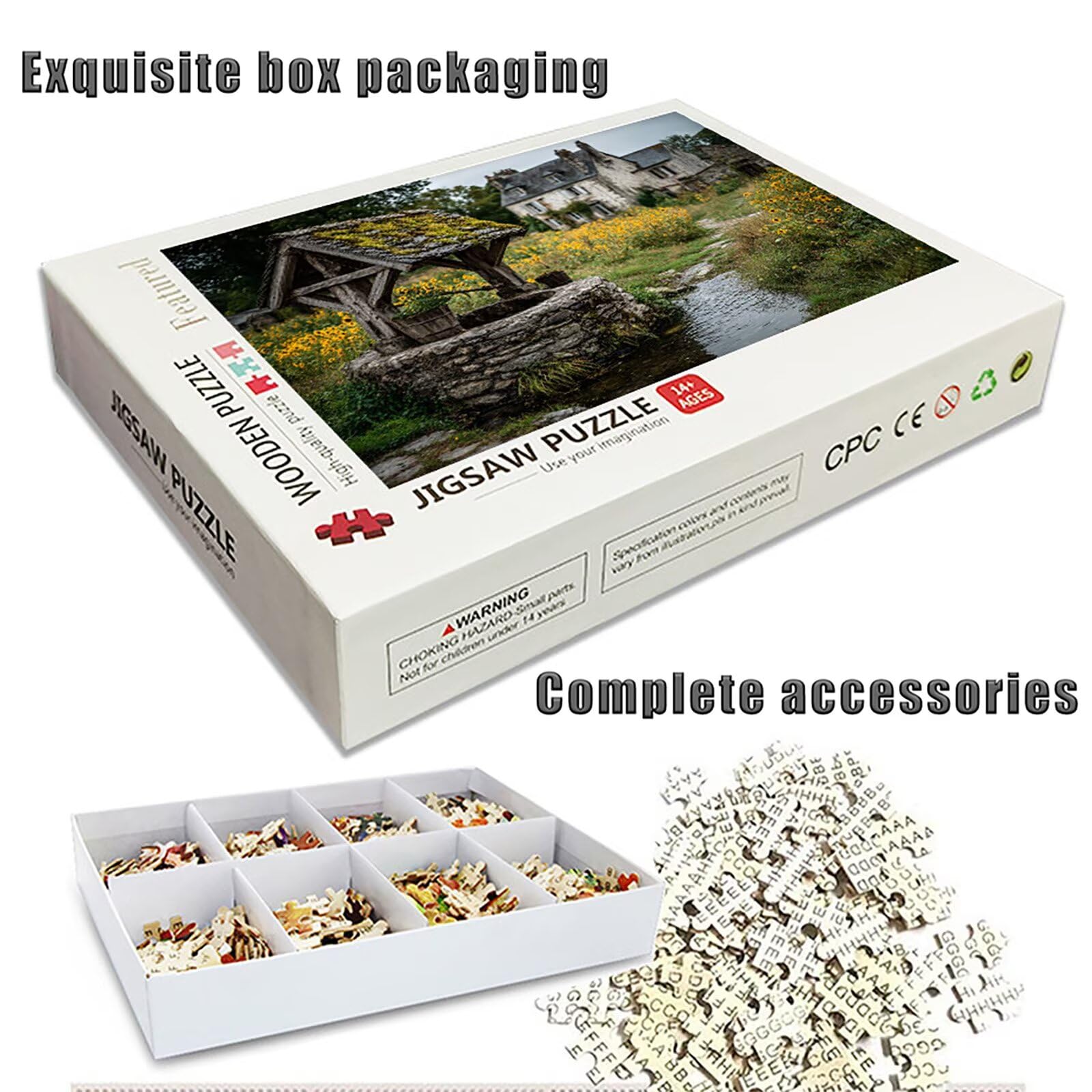 Puzzle 2000 elementów dla dorosłych, krajobraz, drewniane puzzle, 99 x 71 cm, części ściśle do siebie pasują, dla mężczyzn kobiet starszych seniorów, dekompresji, letnia dekoracja ścienna, prezenty