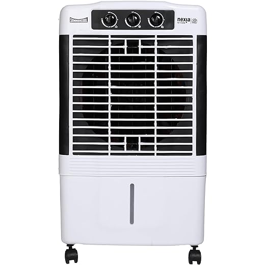 SUMMERCOOL Nexia 65Ltr Desert Air Cooler for Home | High Speed Fan | 35ft powerful air throw | Inverter Compatible | HoneyComb | Collapsible Louvres| 1 year warranty | White (65L)