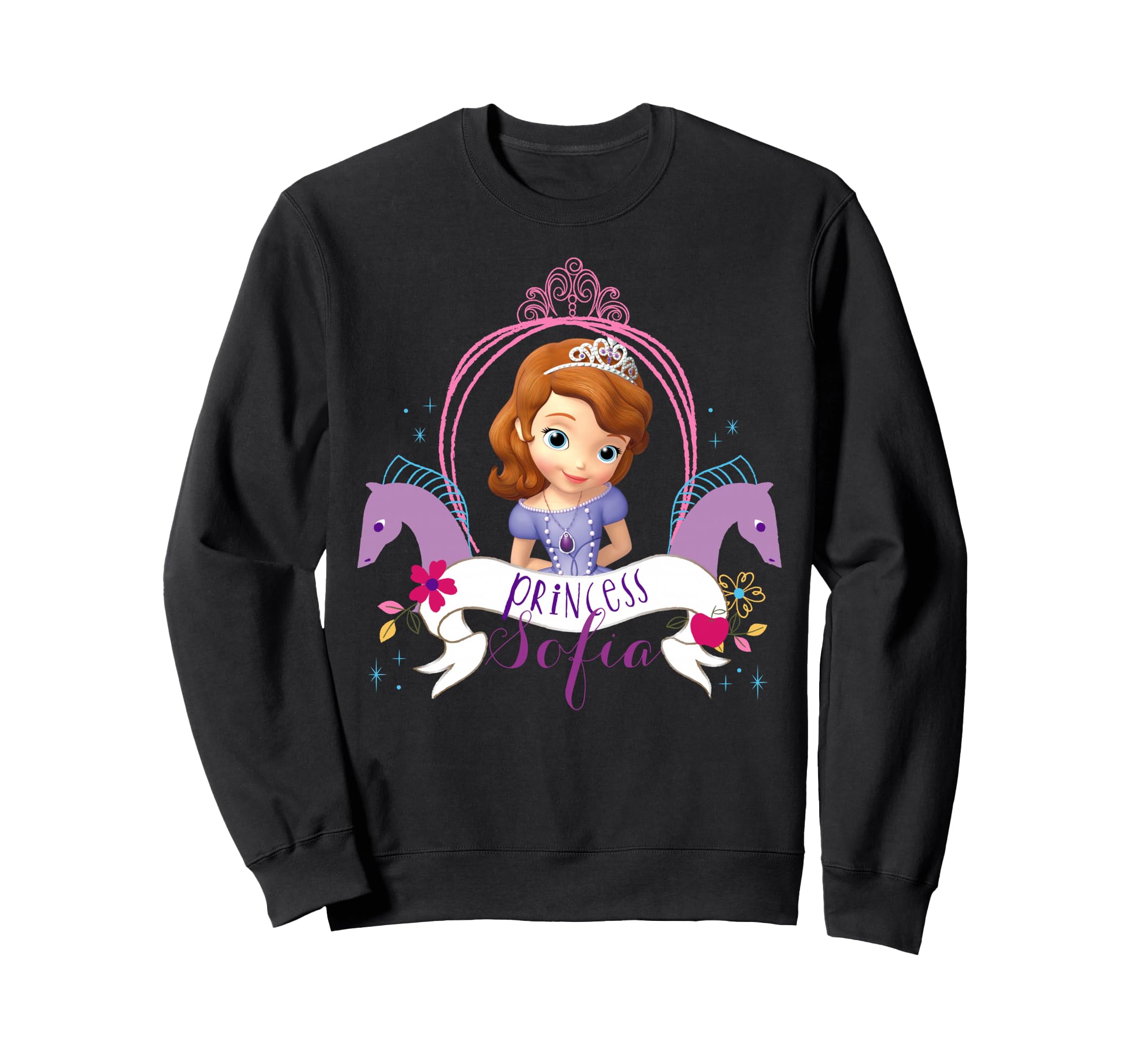 Sweatshirt Disney Princesse Sofia pull violet en molleton pour fille - 3