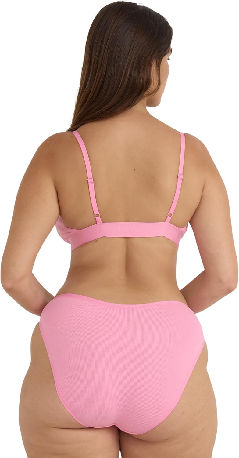 Organic Basics Women's Core Ribbed Open Back Scoop Neck Bralette - Image 2