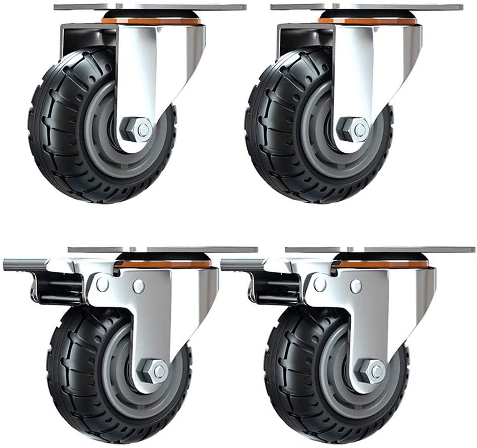 Buy castors Heavy Duty Casters 3 Inch / 4 Inch Industrial Transport